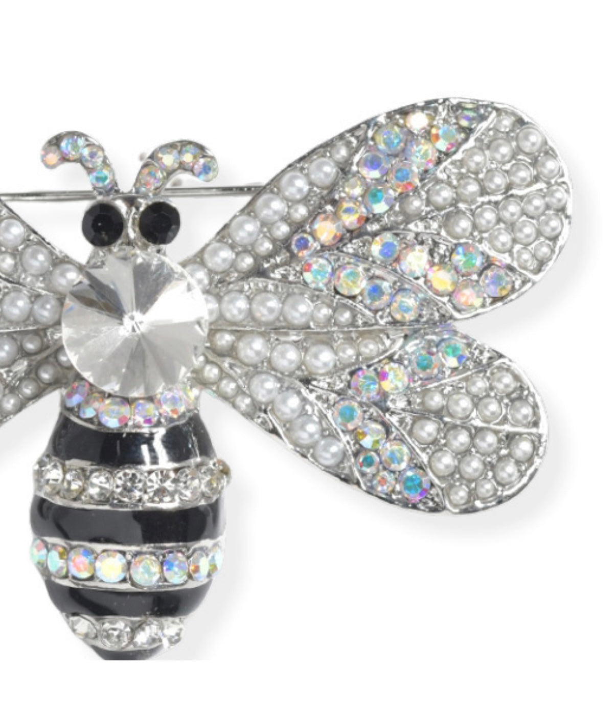 Crystal Bee Brooch