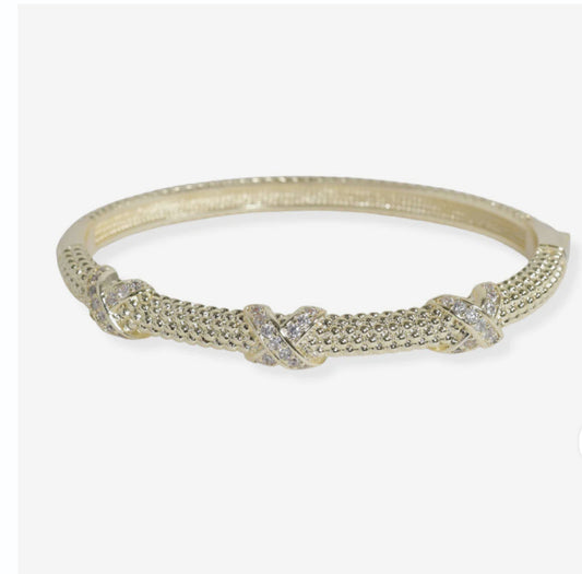 Triple X gold plated bracelet