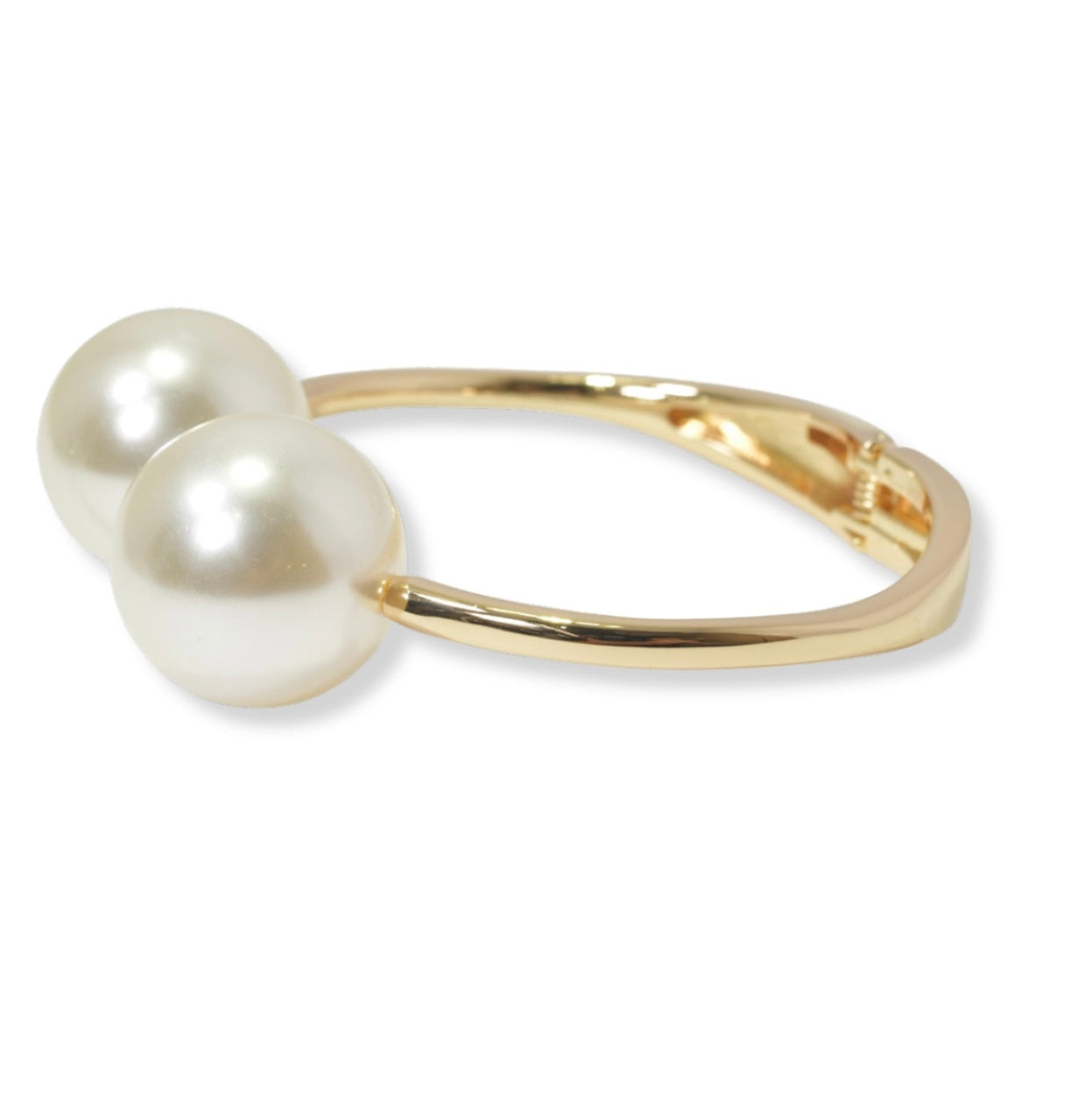 Gold Pearl Bangle