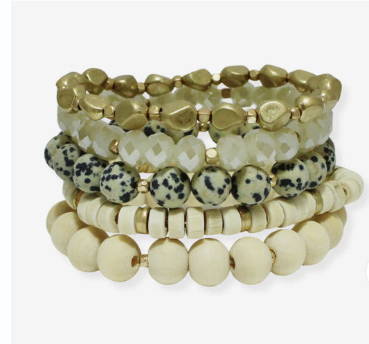 5 piece Cheetah bracelet set
