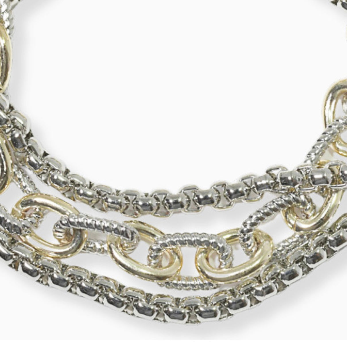 Two tone Chain bracelet
