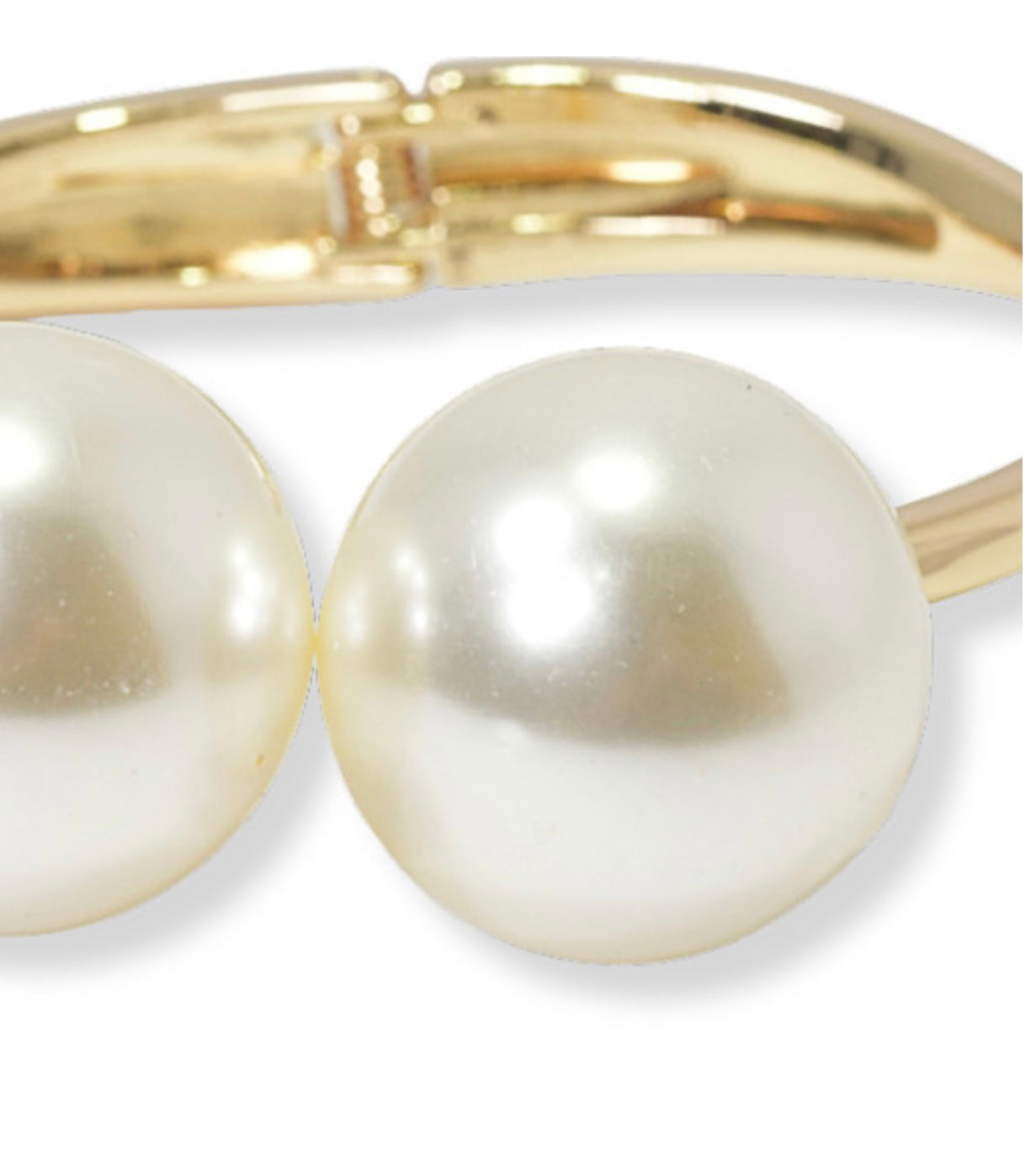 Gold Pearl Bangle