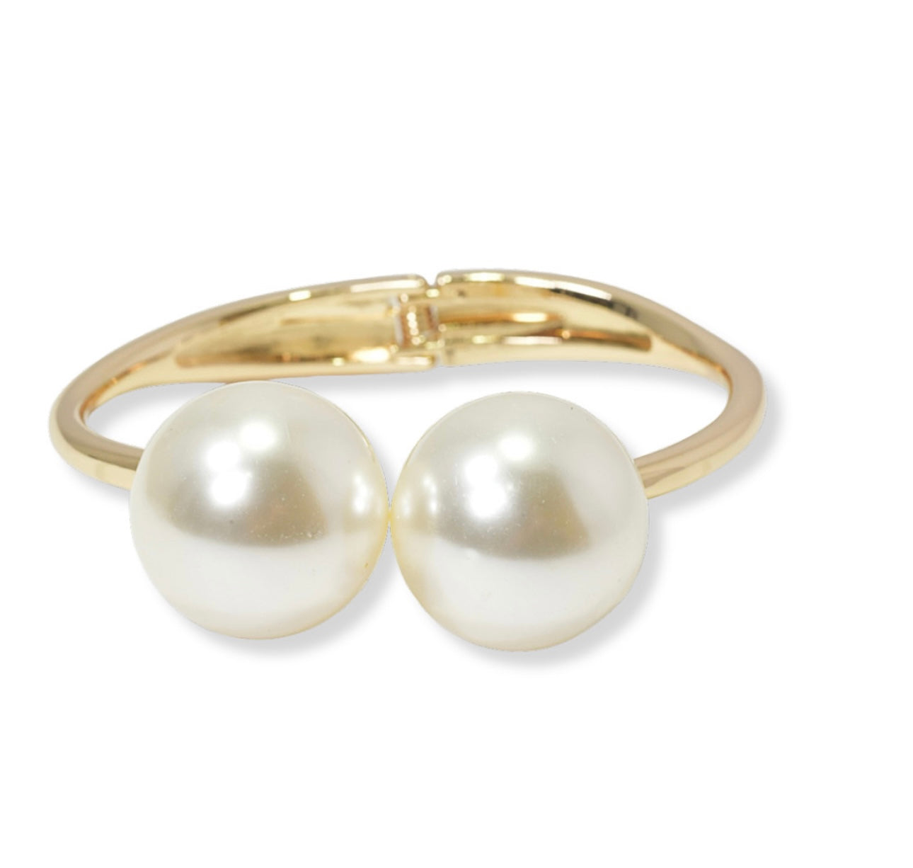 Gold Pearl Bangle