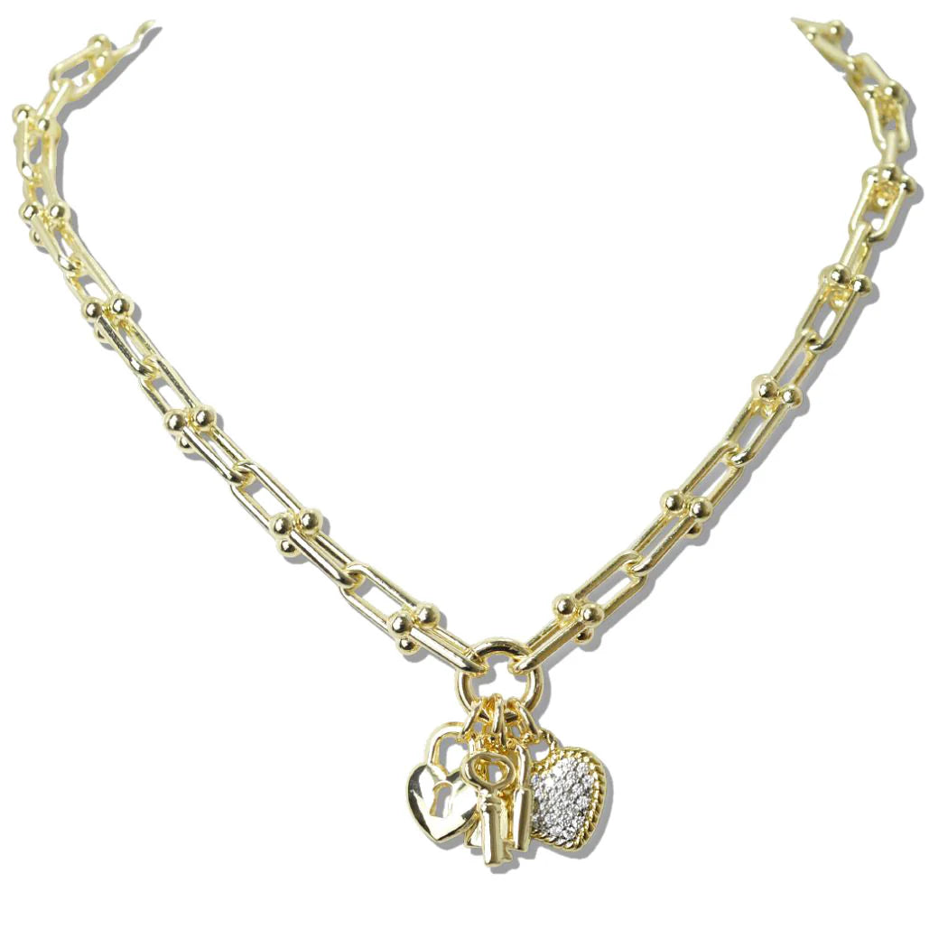 Heart Padlock Necklace