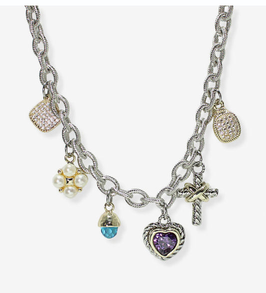 Silver Charm Necklace