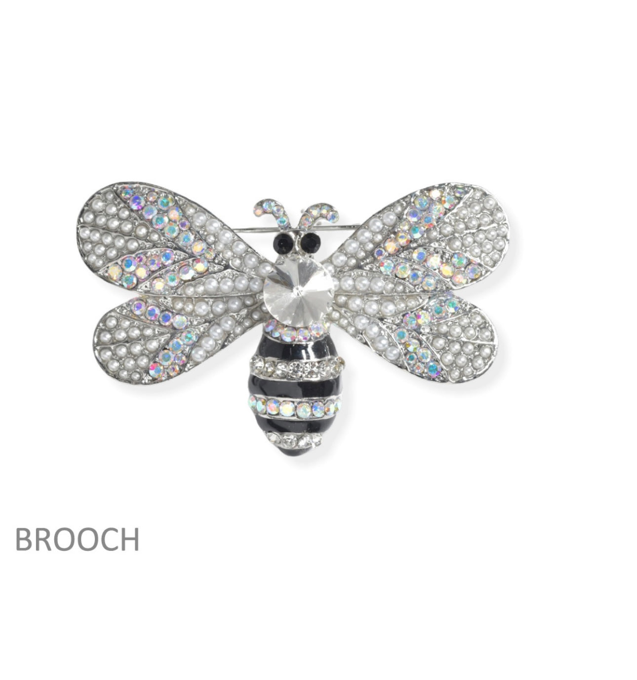 Crystal Bee Brooch