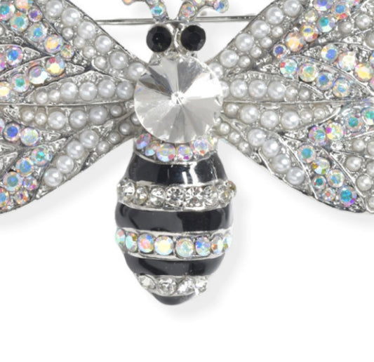 Crystal Bee Brooch