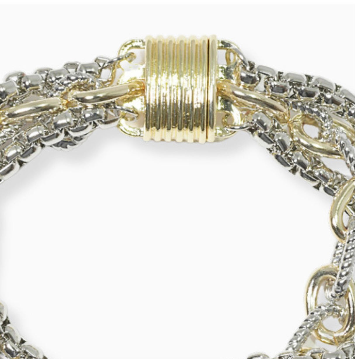 Two tone Chain bracelet