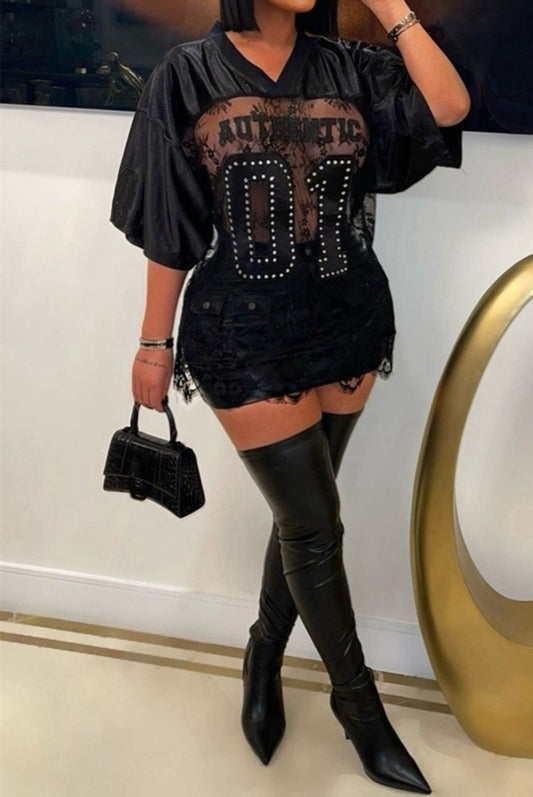 Be Authentic Lace Shirt