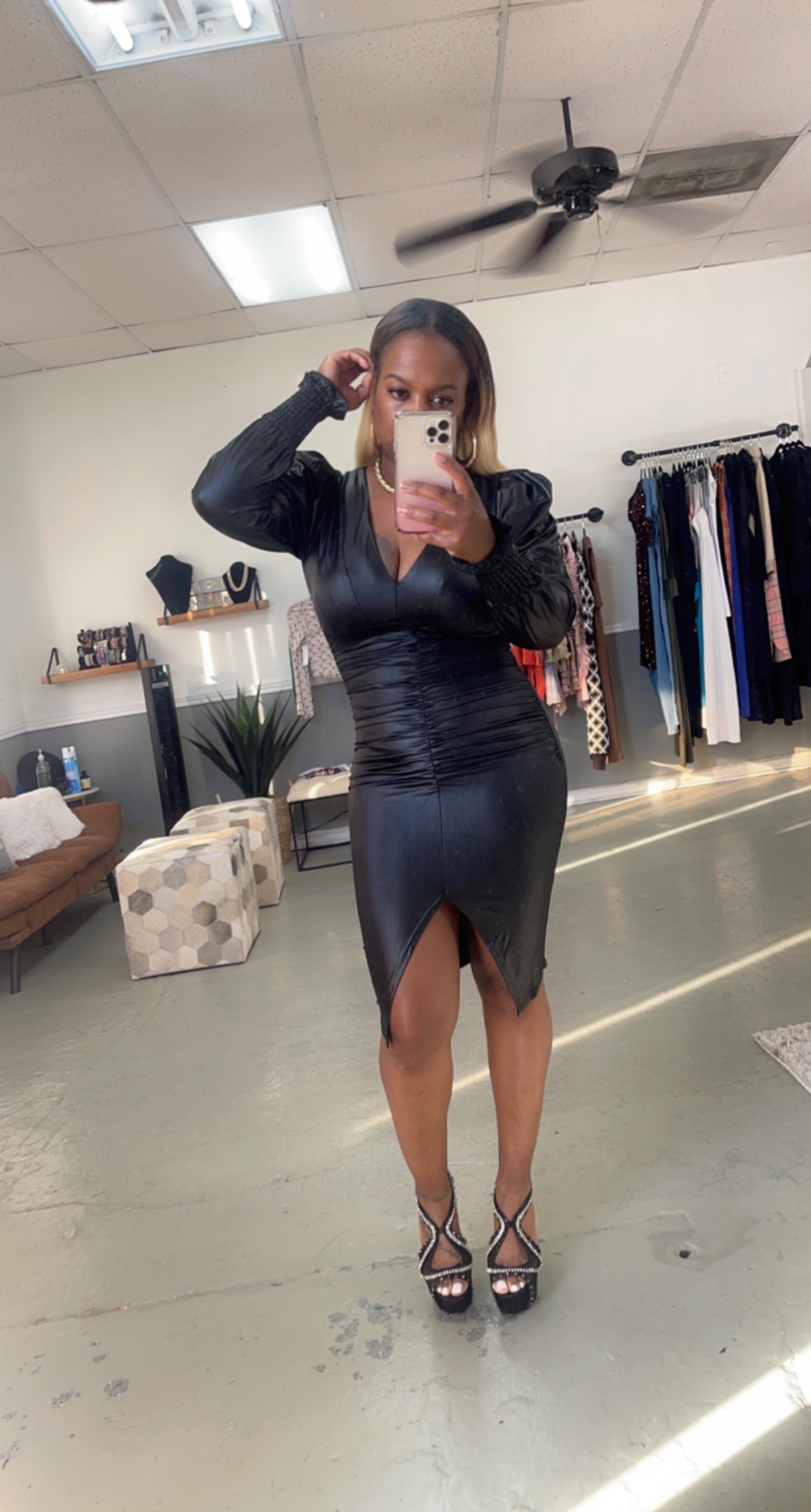 Look at me leather dress