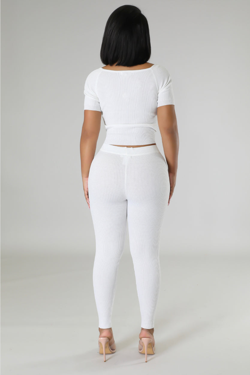 Off white two piece legging set Clearance